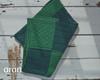 Aran Woollen Mills Irish Knit Blanket Merino Wool Patchwork Intarsia Throw Made in Ireland (Kiwi/Connemara Green) view 4