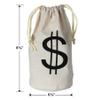 Beistle , 3 Piece $ Bags, 8.5" x 6.5", Off-white/Black view 2