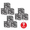 Beistle , 9 Piece Zebra Print Favor Boxes, 3.25" x 3.25" view 3