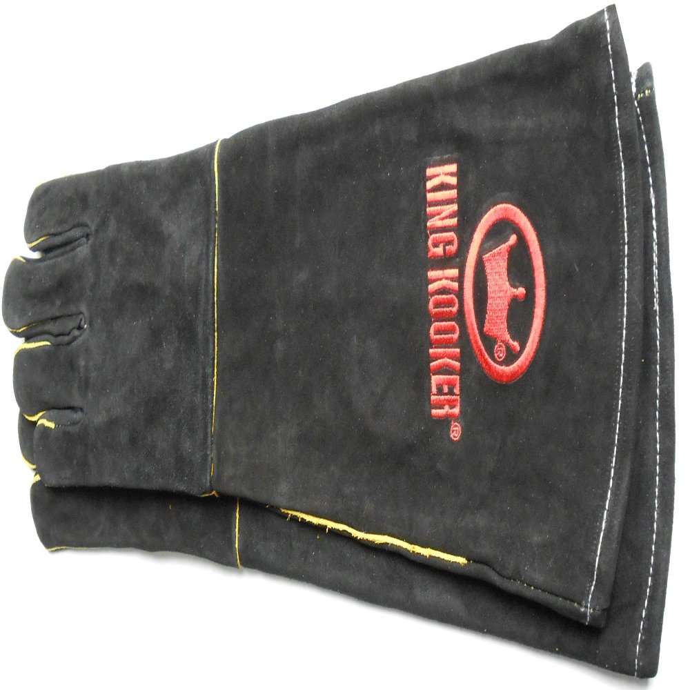 King Kooker 2015GB Leather Outdoor Cooking Gloves, 16"