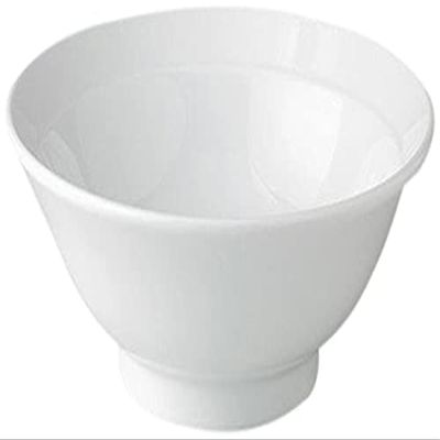 5 Piece Set, Sinowa White Anti-High Base 7.0 Bowl, 8.3 x 3.1 inches (21.3 x 8.1 cm), 3.5 fl oz (1,150 cc), Chinese Open (Noodle, Chinese Tableware, Asian Cuisine, Restaurant, Commercial Use)
