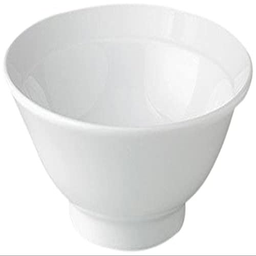 5 Piece Set, Sinowa White Anti-High Base 7.0 Bowl, 8.3 x 3.1 inches (21.3 x 8.1 cm), 3.5 fl oz (1,150 cc), Chinese Open (Noodle, Chinese Tableware, Asian Cuisine, Restaurant, Commercial Use)