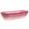 Novacart Oval Glassine Paper Condiment Candy Party Cup 4.25" x 1" Bottom, 1" High, Burgundy-Striped Exterior - Pack of 200 view 1