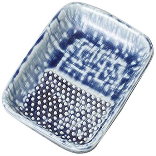Blue Oroshi 5-Piece Set, 4.1 x 3.1 inches (10.5 x 8 cm), Mortar Pot, Restaurant, Commercial Use, 4.1 x 3.1 inches (10.5 x 8 cm)