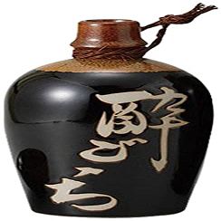 10 Pieces Tianmu Drunken Source Forming Two Go Sake Bottle [8 x 14.8cm 400cc 239g] [Liquor] [Restaurant for The inn Tavern Cooking Japanese Unit Restaurant Business]
