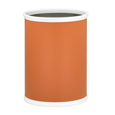 Kraftware Fun Colors Oval Wastebasket, 14, Spicy Orange