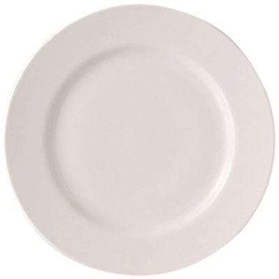 NB Soara 7 Semi-Cake Plates, 7.7 x 0.8 inches (19.5 x 2 cm), Western Ceramic Open, Hotel, Restaurant, Cafe, Western Tableware, Commercial Use, Set of 10