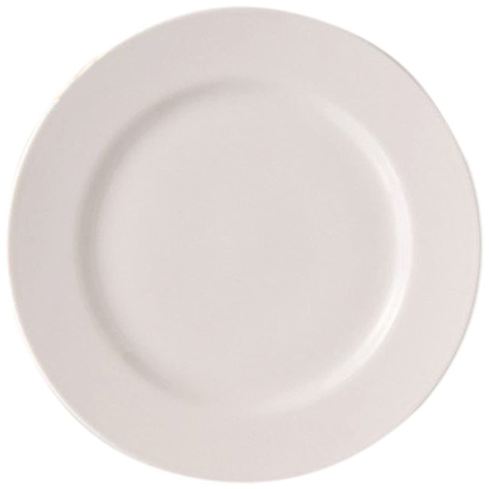 NB Soara 7 Semi-Cake Plates, 7.7 x 0.8 inches (19.5 x 2 cm), Western Ceramic Open, Hotel, Restaurant, Cafe, Western Tableware, Commercial Use, Set of 10