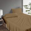 ARlinen Microfiber Sheet Set-Twin XL Size, Bed Sheet Weight-Wrinkle & Fade Resistant Brushed Microfiber Sheets with 15" Deep Bedding Sheet Sets (Twin XL Size, Taupe Solid) view 2