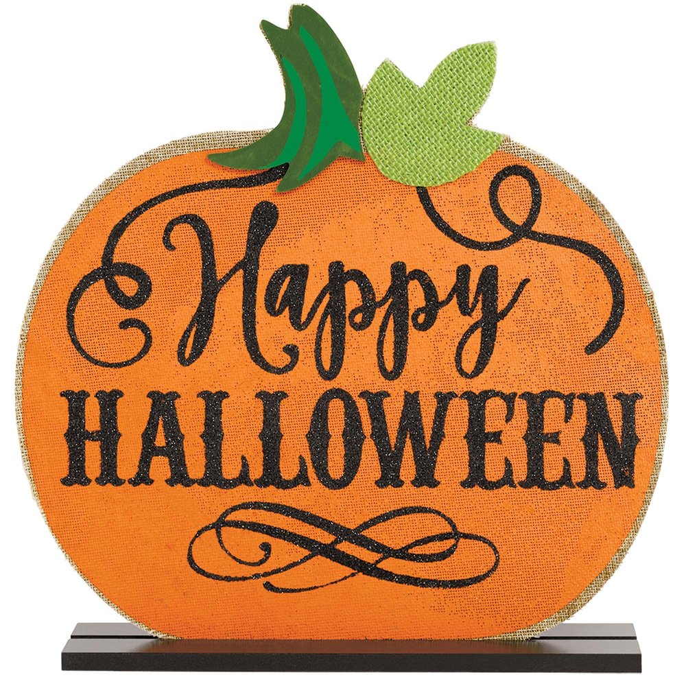 Amscan Halloween Jack-O-Lantern Table Sign, One Size