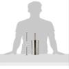 MSV 'Miami 140467 Toilet Garni Gym Holder Stainless Steel Rounded, Silver, 30 x 20 x 15 cm view 2