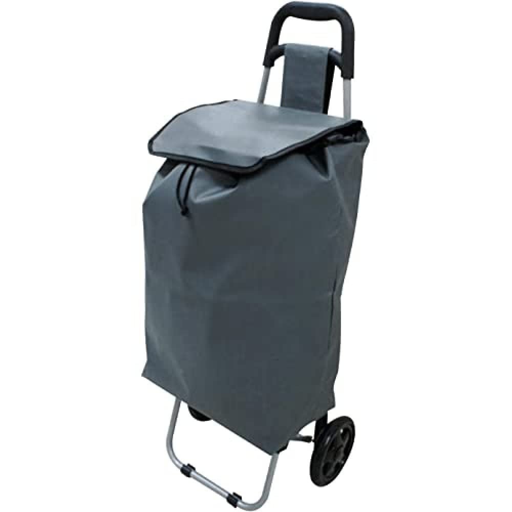 MSV Shopping Trolley with 2 Wheels 91x35x29cm in Navy, Dark Blue, 91 x 35 x 29 cm