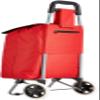 MSV Shopping Trolley with 2 Wheels 91x35x29cm, Red, 91 x 35 x 29 cm view 2