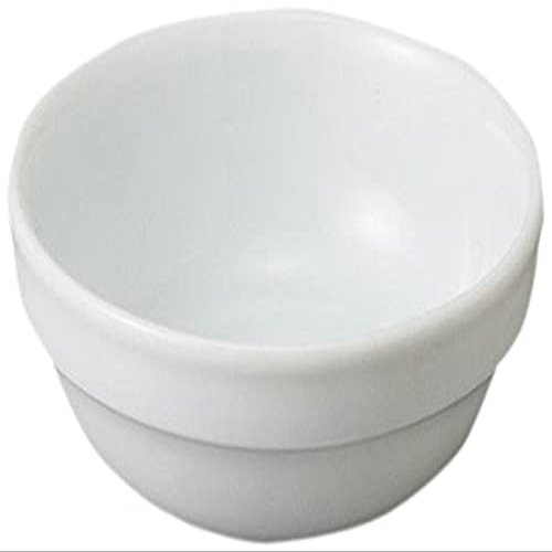 10 Piece Set, White Round Layer, Souffle (Medium) 2.8 x 1.1 inches (7.2 x 2.9 cm), 2.1 fl oz (80 cc, 64 g), Western Pottery Accessories, Hotels, Restaurants, Cafes, Western Tableware, Restaurants, Commercial Use,