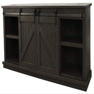 American Heartland MFG. Rustic 82" Provincial TV Stand, Rustic Grey