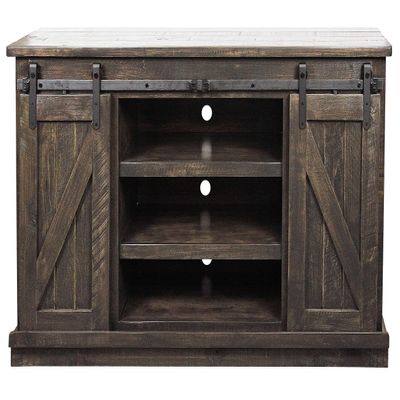 American Heartland MFG. Rustic 57" Provincial TV Stand, Rustic Driftwood