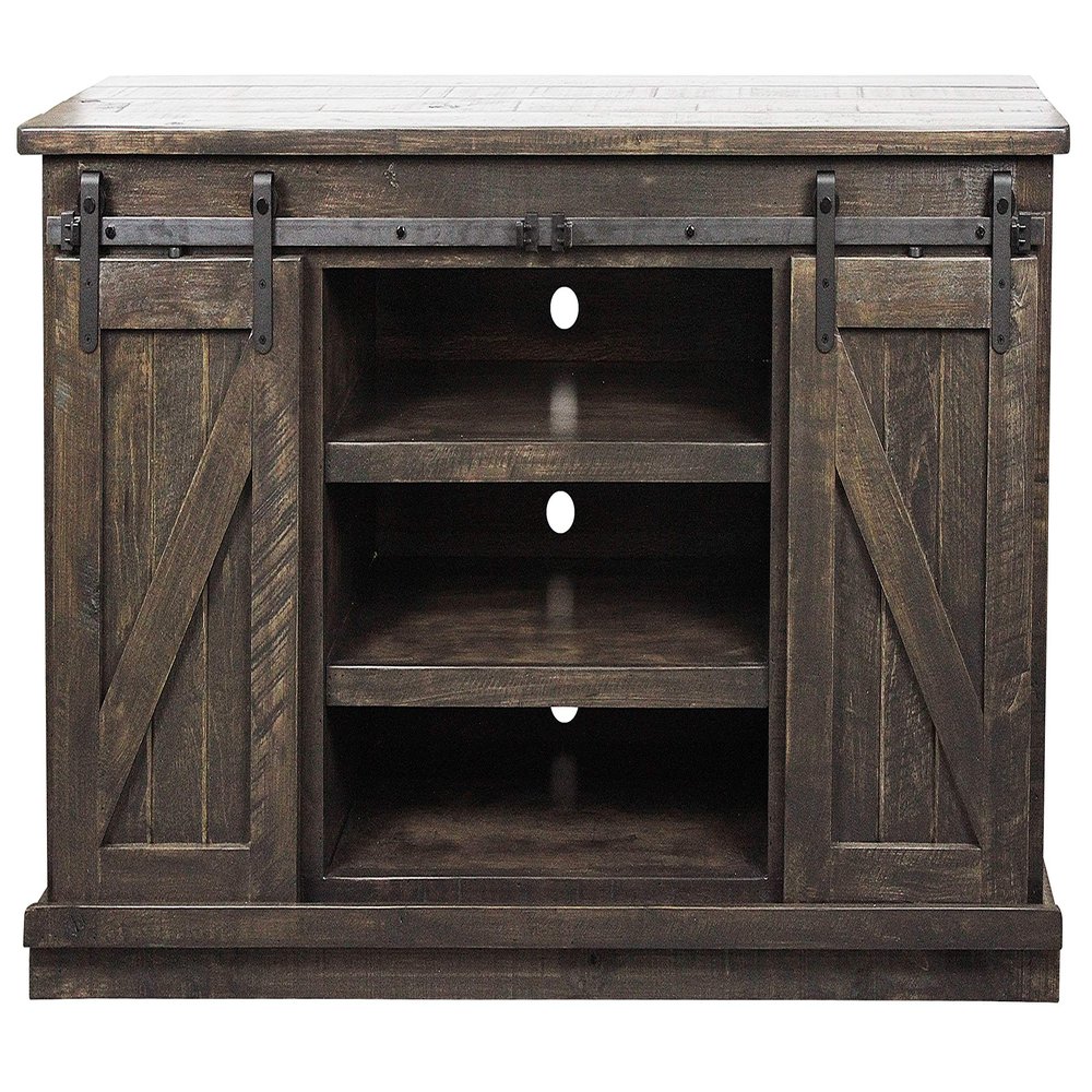 American Heartland MFG. Rustic 57" Provincial TV Stand, Rustic Driftwood
