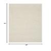Nourison Home Malibu Shag Solid Ivory 3'11" x 5'11" Area-Rug, Easy-Cleaning, Non Shedding, Bed Room, Living Room, Dining Room, Kitchen (4x6) view 2