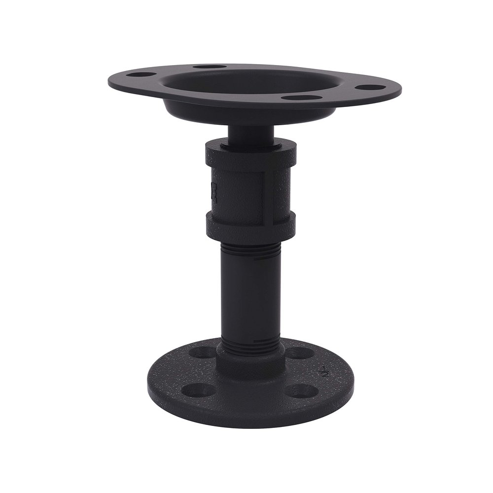 Allied Brass P-670-FTH-BKM Pipeline Collection Vanity Top Toothbrush Holder, Matte Black