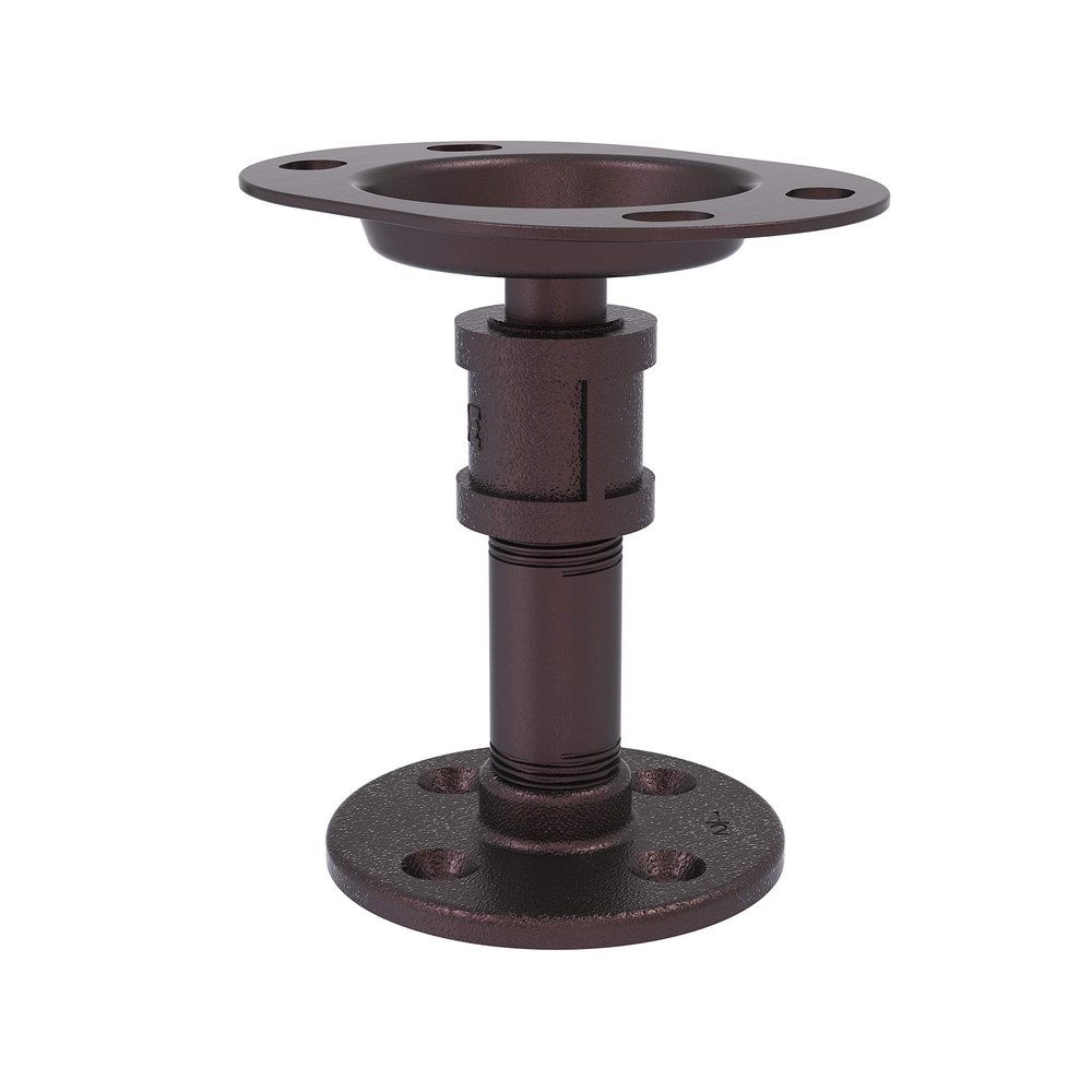 Allied Brass P-670-FTH-ABZ Pipeline Collection Vanity Top Toothbrush Holder, Antique Bronze