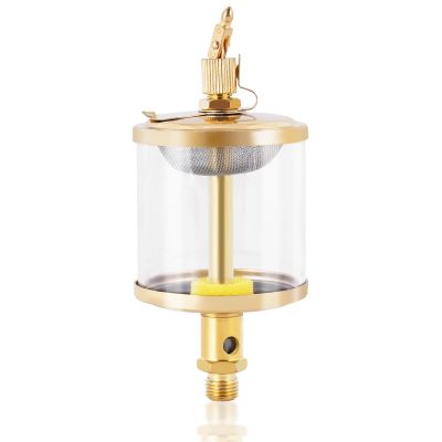 YUCHENGTECH 1/4" PT Sight Gravity Drip Feed Oiler Thread Needle Valve Type Oil Cup Drip Oiler (200ml)