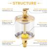 YUCHENGTECH 1/4" PT Sight Gravity Drip Feed Oiler Thread Needle Valve Type Oil Cup Drip Oiler (200ml) view 2