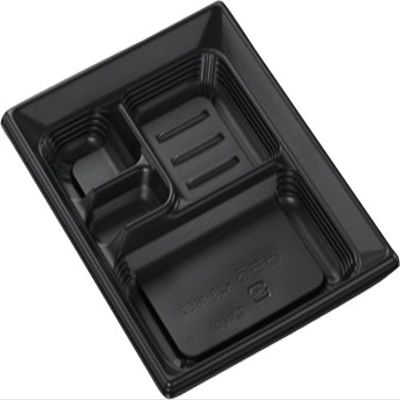 Chuo Chemical K23-18E2 BK CT Michiru Disposable Containers, Made in Japan, 50 Pieces, Size: Approx. 9.0 x 6.9 x 1.1 inches (22.8 x 17.6 x 2.7 cm)