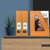 Acrimet Magazine File Holder  Vertical Rack for Documents, Folders and Mail, Durable Plastic Desk Organizer for Office & Home, Orange (2 Pack) view 4