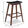 Eco Ridge Terra Bamboo Counter Stool, 26", Set of 2, Exotic view 3