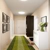 20 FT Green Carpet Runner Rug with Rubber Backing, Non-Slip Washable (26" X 20'), Custom Floor Mat for Kitchen Hallway Stairs Bedroom Bathroom Entryway, Your Choice of Length, Meander Green view 3