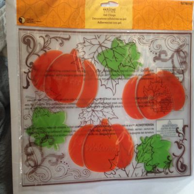 Holiday Living Pumpkin Patch Window gels