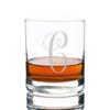 Abby Smith Lavish Style Initial Engraved Liszt Decanter with Rocks Glass Set, Letter C view 4