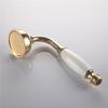 Shile Traditional Brass Ceramics Telephone Handheld Shower Head with 1.5 Meter Hose for Bathroom Gold Finish view 2