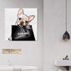 Oliver Gal 'Frenchie Glam' The Dogs and Puppies Wall Art Decor Collection Contemporary Premium Canvas Art Print view 3