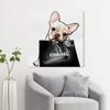 Oliver Gal 'Frenchie Glam' The Dogs and Puppies Wall Art Decor Collection Contemporary Premium Canvas Art Print view 4
