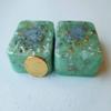 Green Yellow 2 Mini Cube Tower Busters Crystal Orgone (Green Yellow) view 3
