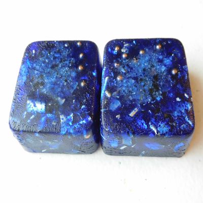 Blue Ultramarine 2 Mini Cube Tower Busters Crystal Orgone (Blue Ultramarine)