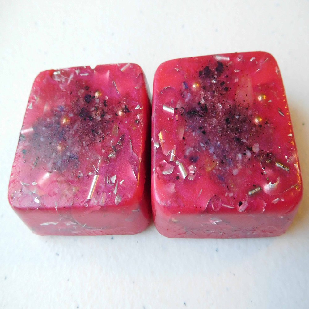 Magenta 2 Mini Cube Tower Busters Crystal Orgone (Magenta)