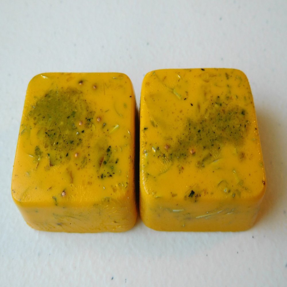 Golden Rod Yellow 2 Mini Cube Tower Busters Crystal Orgone (Golden Rod Yellow)