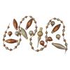 Beaded Garland, Mini Tree Topper and Glass Ornaments - Gold and Bronze Tone - 16pc view 1
