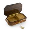 Handcrafted 18 Note Classic Style Cut Corners Music Jewelry Box with Lock and Key - Many Songs to Choose - Shall We Dance view 3