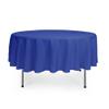 YOUR CHAIR COVERS - 90 Round Polyester Tablecloths for Restaurant, Banquet, Wedding - Linen Table Cloth for Standard Round Tables - Royal Blue view 1