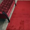 15 ft Solid Plain Burgundy Hallway Kitchen Runner Rug Non-Slip Washable, 26" X 15' Carpet Runner Rugs-Rubber Backed, Custom Size Floor Mat for Stairs Bedroom Bathroom Entryway, Your Choice of Length view 1