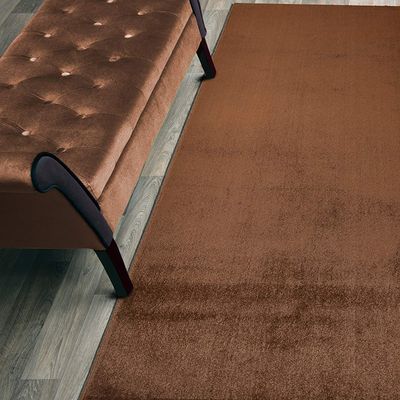 15 ft Extra Long Solid Brown Hallway Kitchen Runner Rug Non-Slip Washable, 26" X 15' Carpet Runner Rugs-Rubber Backed, Custom Size Floor Mat for Stairs Bedroom Bathroom Entryway, Your Choice of Length