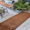 15 ft Extra Long Solid Brown Hallway Kitchen Runner Rug Non-Slip Washable, 26" X 15' Carpet Runner Rugs-Rubber Backed, Custom Size Floor Mat for Stairs Bedroom Bathroom Entryway, Your Choice of Length view 4
