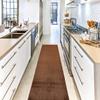 25 ft Extra Long Solid Brown Hallway Kitchen Runner Rug Non-Slip Washable, 26" X 25' Carpet Runner Rugs-Rubber Backed, Custom Size Floor Mat for Stairs Bedroom Bathroom Entryway, Your Choice of Length view 3