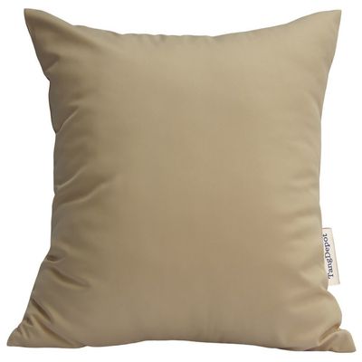 TangDepot Luxury Faux Silkhrow Pillow Cover 14x14 Deep Khaki