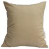 TangDepot Luxury Faux Silkhrow Pillow Cover 14x14 Deep Khaki view 1