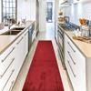 20 ft Extra Long Solid Burgundy Hallway Kitchen Runner Rug Non-Slip Washable, 26" X 20' Runner Rugs-Rubber Backed, Custom Size Floor Mat for Stairs Bedroom Bathroom Entryway, Your Choice of Length view 3