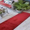 20 ft Extra Long Solid Burgundy Hallway Kitchen Runner Rug Non-Slip Washable, 26" X 20' Runner Rugs-Rubber Backed, Custom Size Floor Mat for Stairs Bedroom Bathroom Entryway, Your Choice of Length view 4